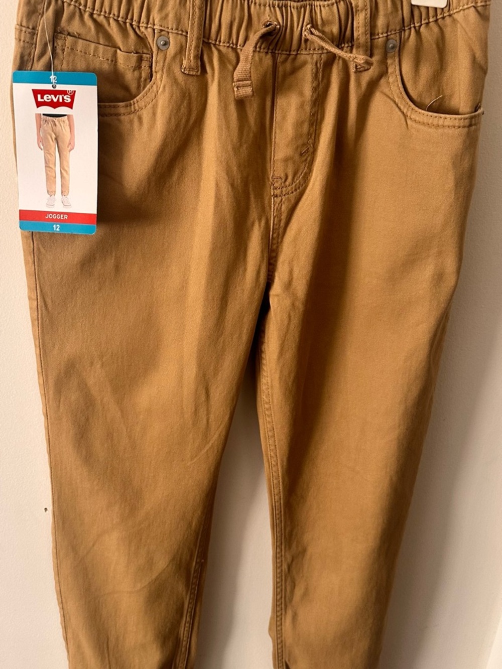 Levi's Beige/Tan Elastic Waist Joggers